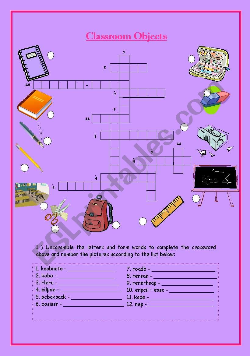 Classroom Language worksheet