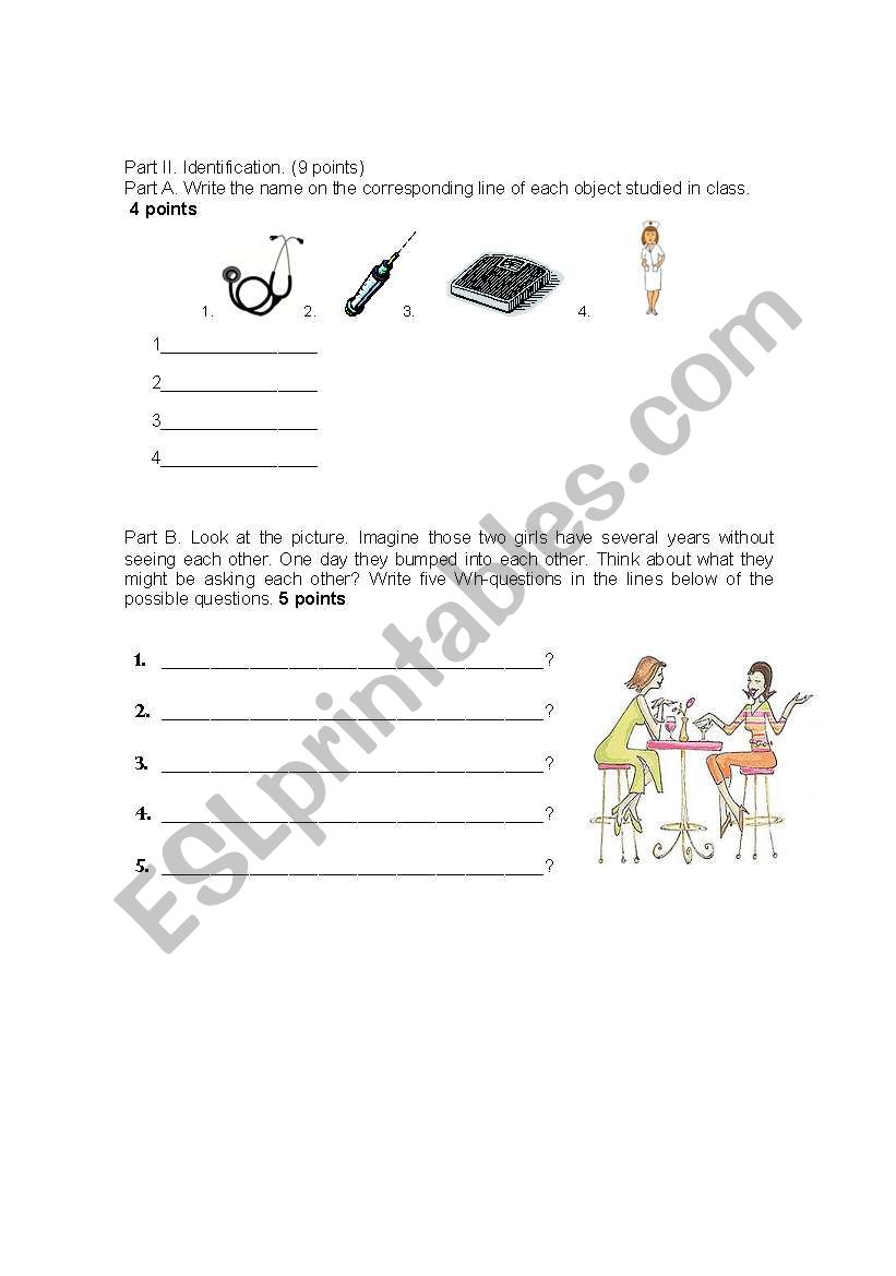 Wh questions  worksheet