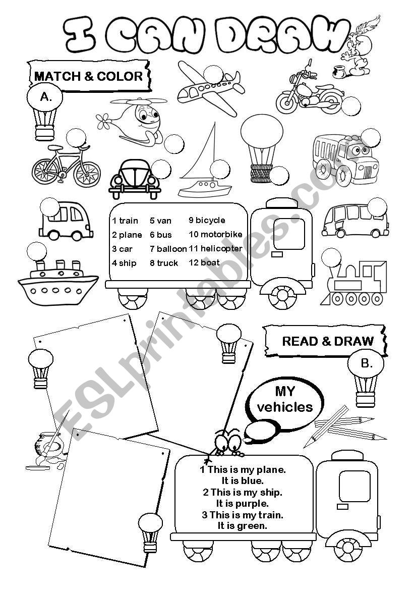 I can draw series (10/10) - transport