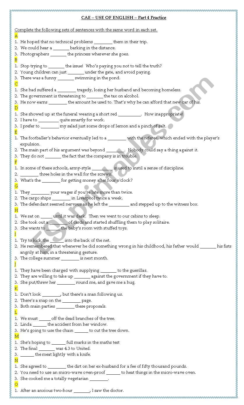 CAE - Use of English Part 4 with key (2)
