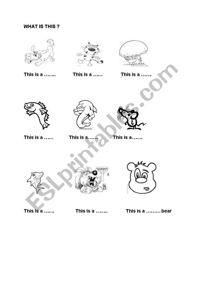 What is this? worksheet
