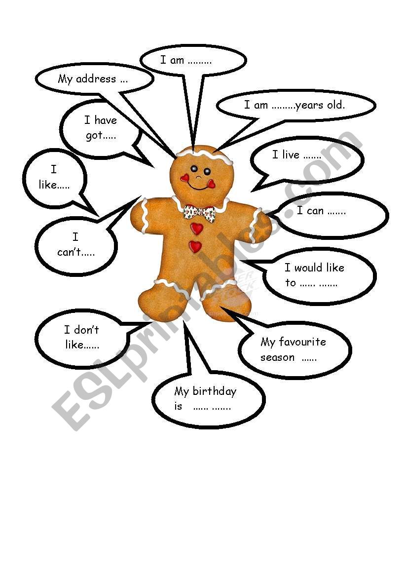 The Gingerbread Man worksheet