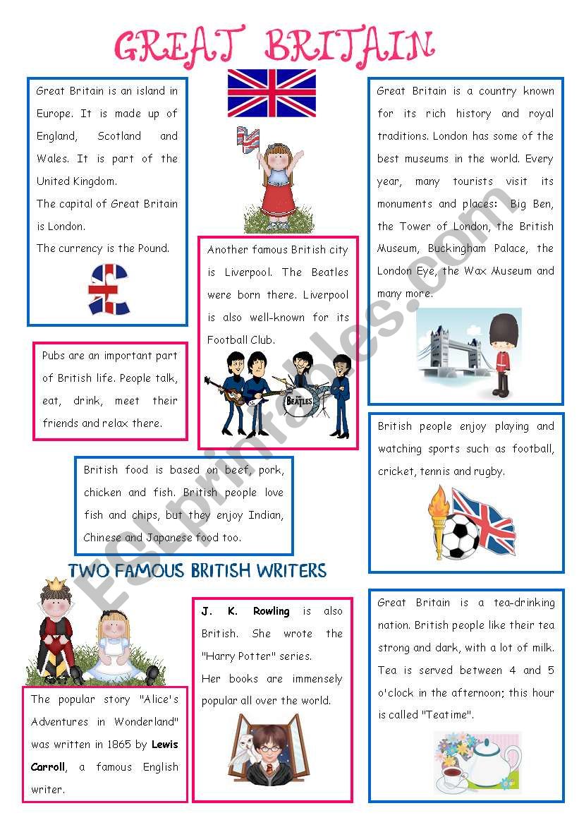 ENGLISH-SPEAKING COUNTRY (1) - GREAT BRITAIN 