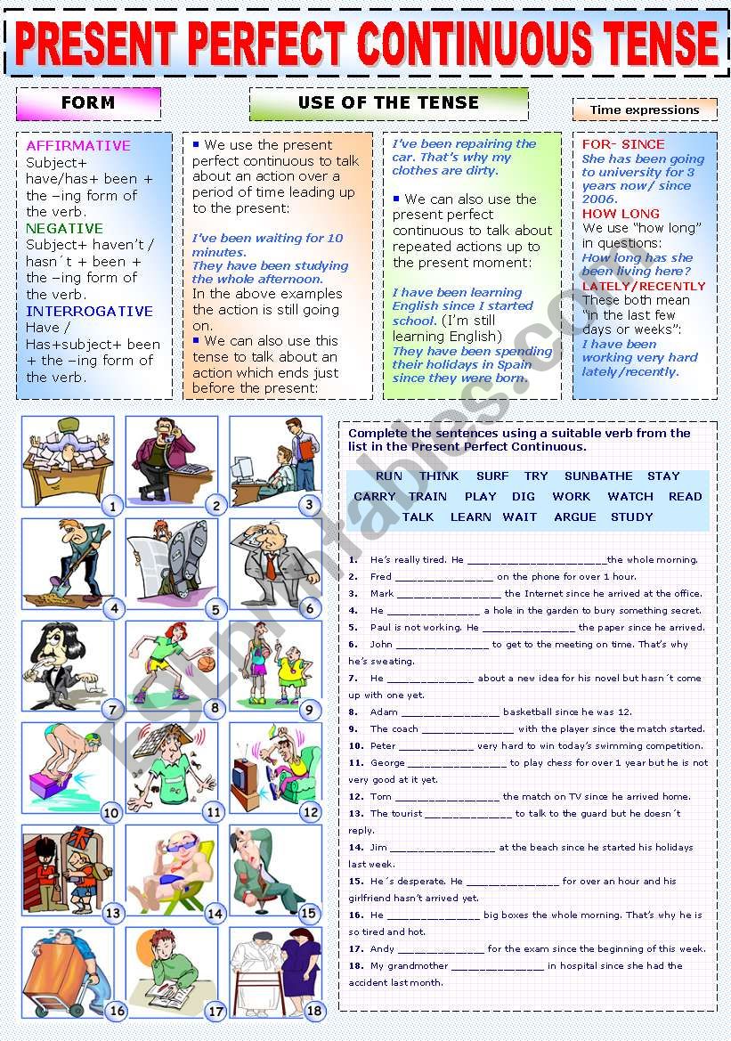 Present perfect tense exercise. Present perfect Continuous. Present perfect present perfect Continuous упражнения. Present perfect упражнения. Present perfect Continuous задания.