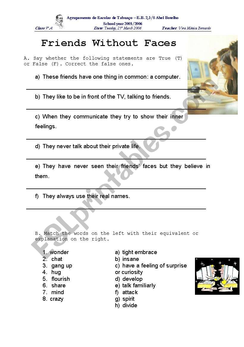 False Friends worksheet for Pre-intermediate