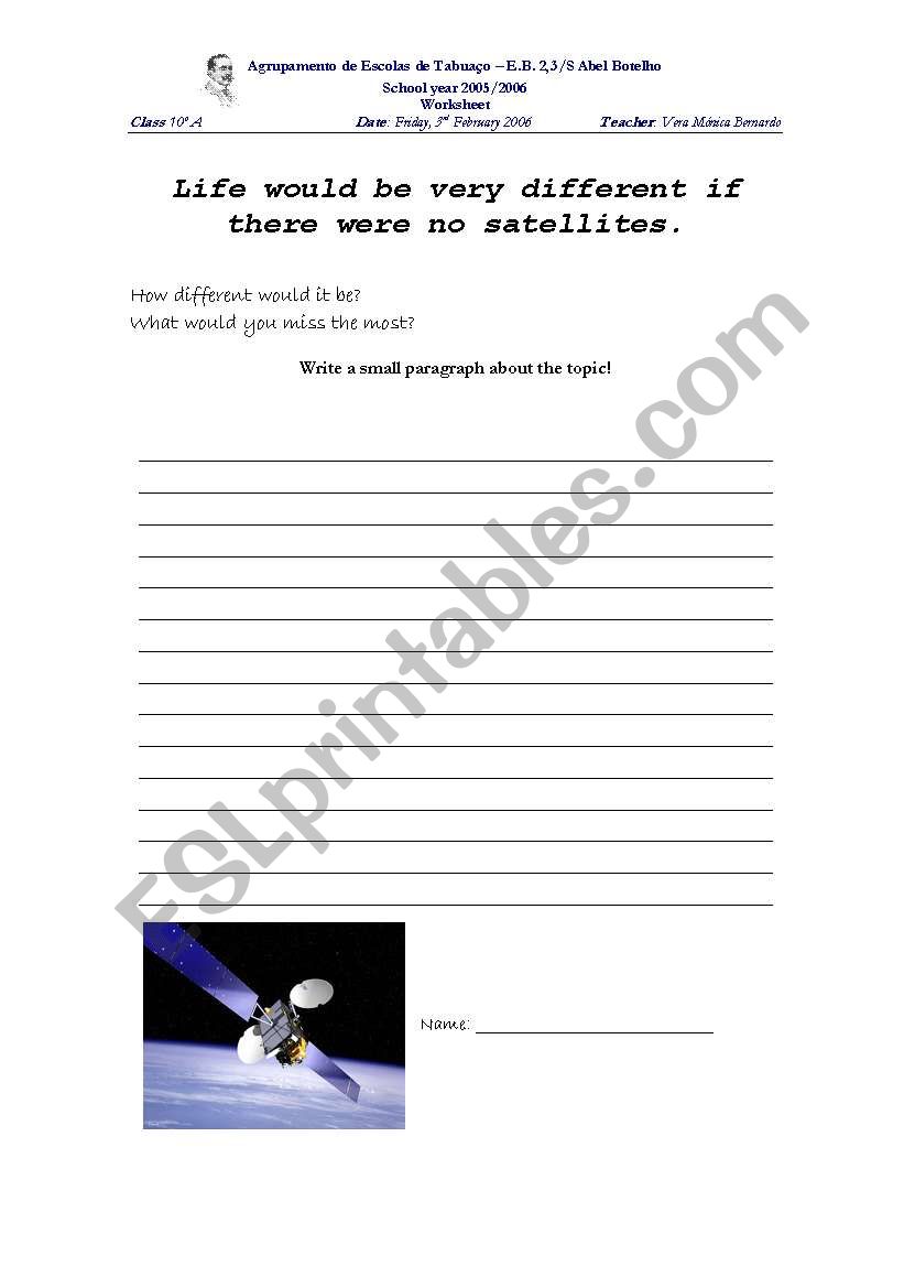 Paragraph writing worksheet