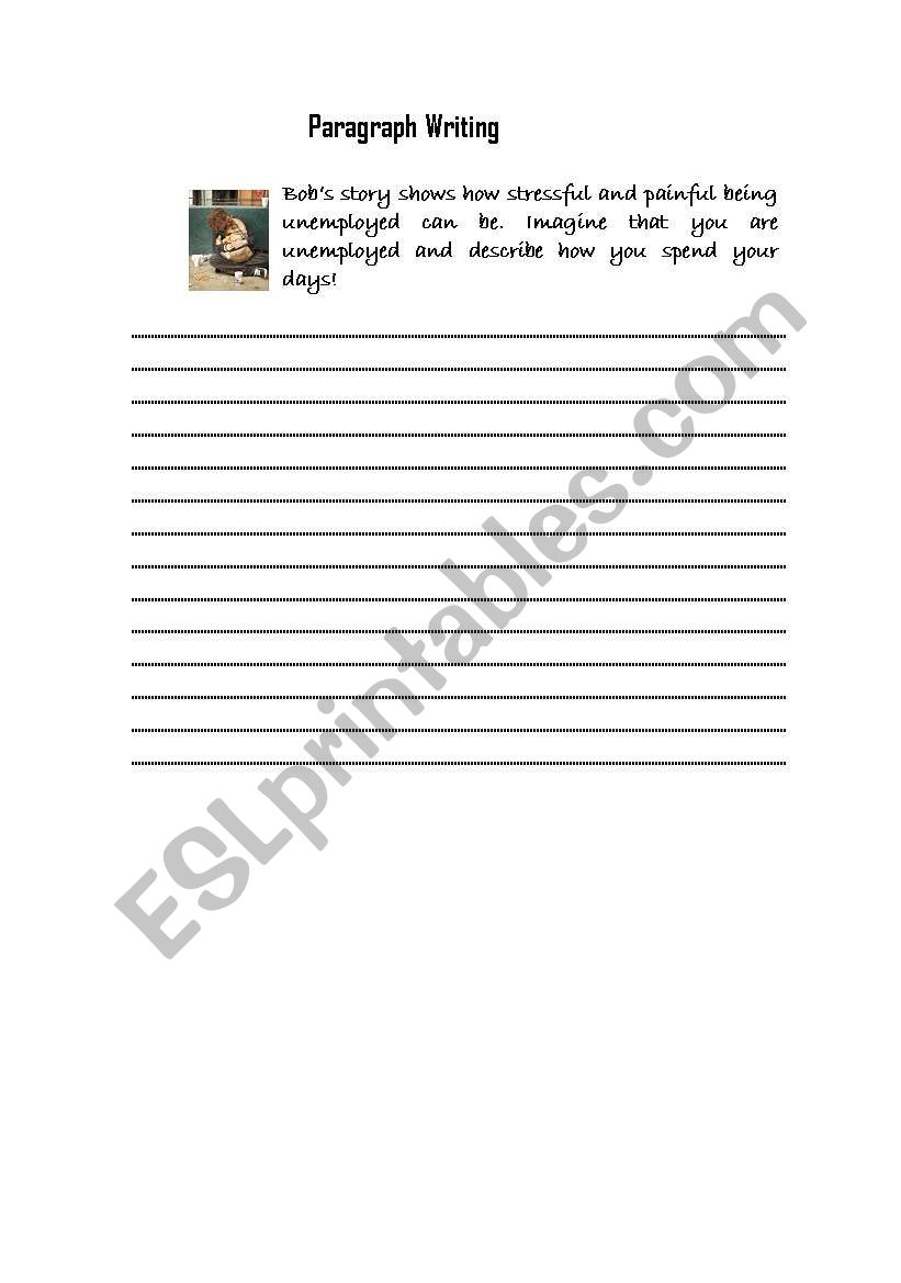 paragraph writing worksheet