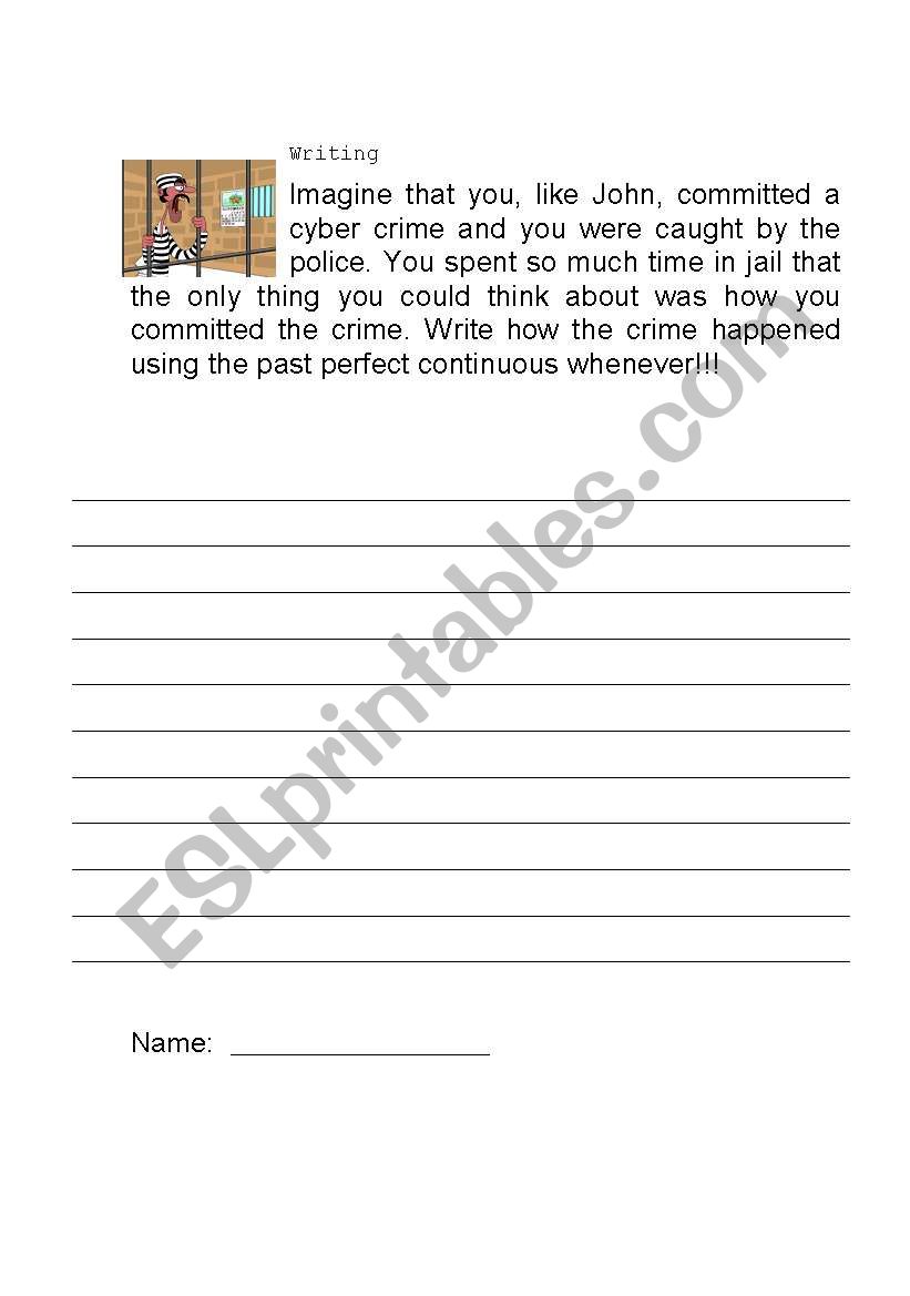 Cyber crime  worksheet