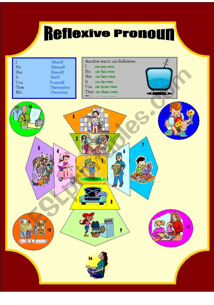 Reflexive Pronouns worksheet