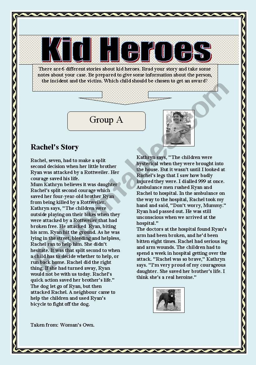 SUPERHEROES-KIDS worksheet