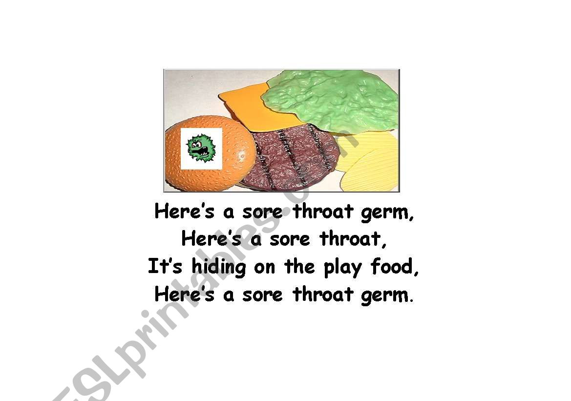 Germs Song Book Final worksheet