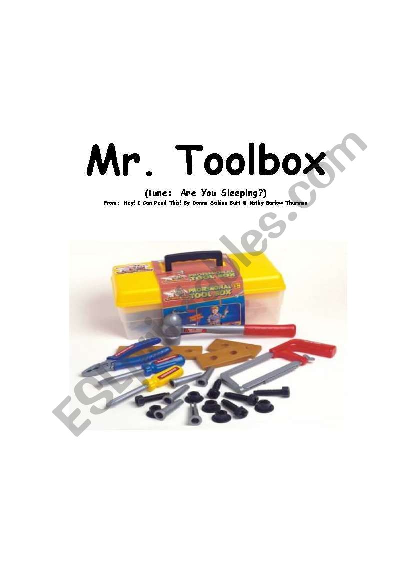 Mr. Toolbox worksheet