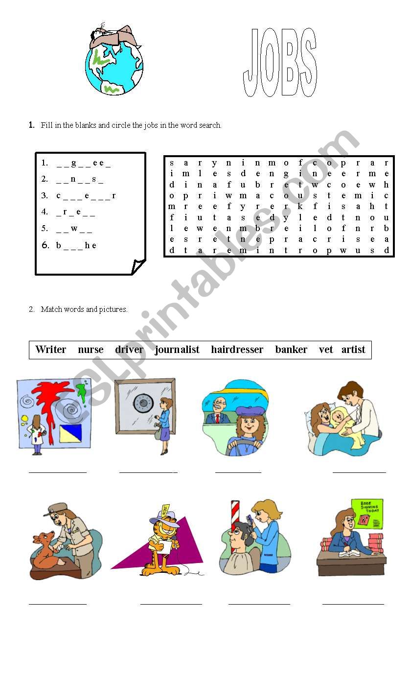 JOBS worksheet