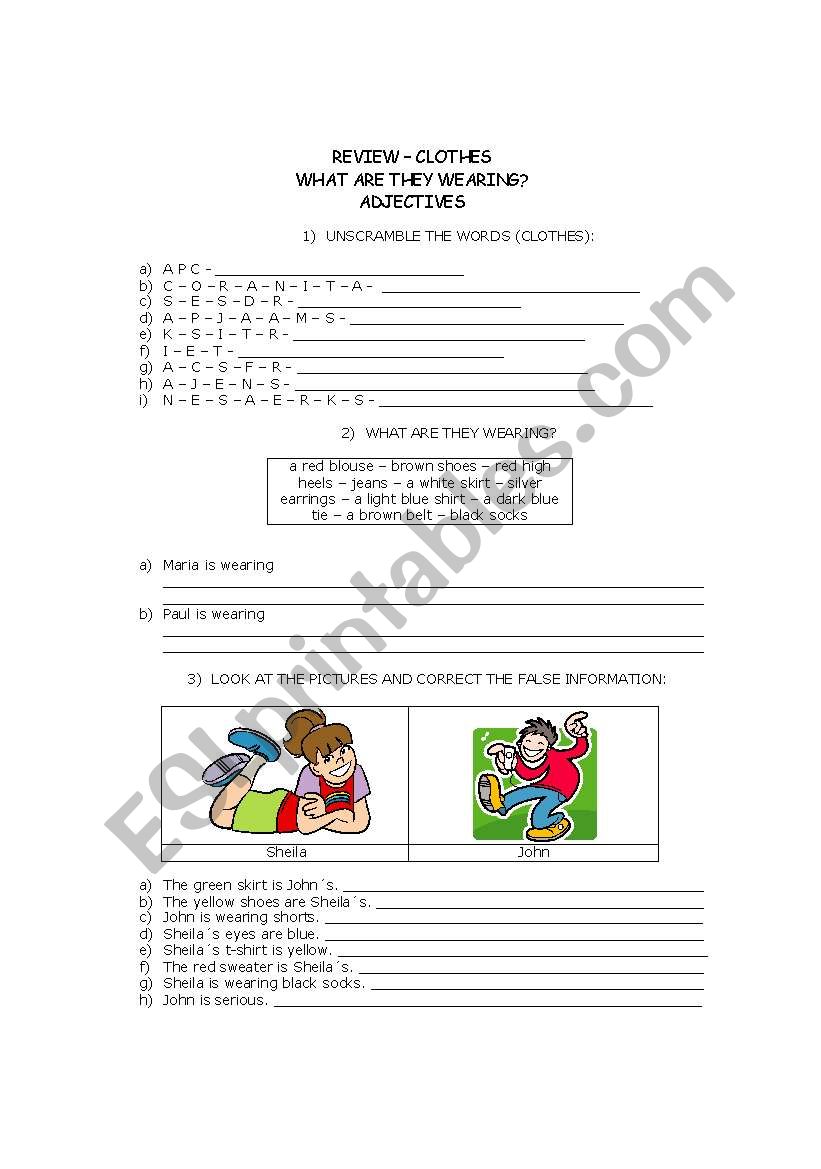 intro units 3-4 worksheet