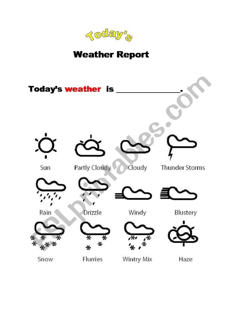 weather worksheet