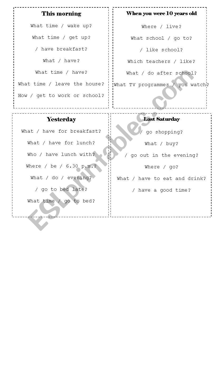 wh-questions worksheet