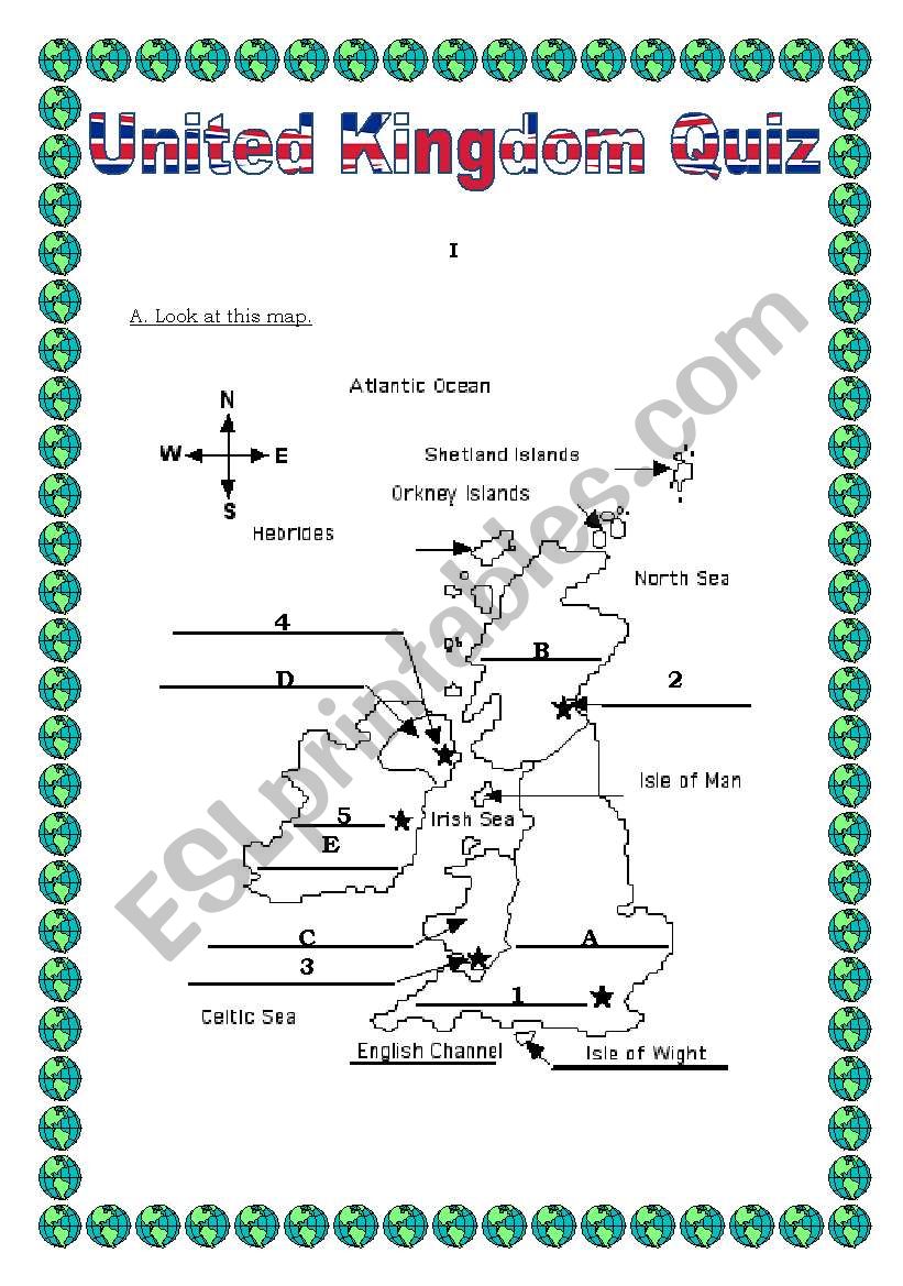 UK QUIZ worksheet