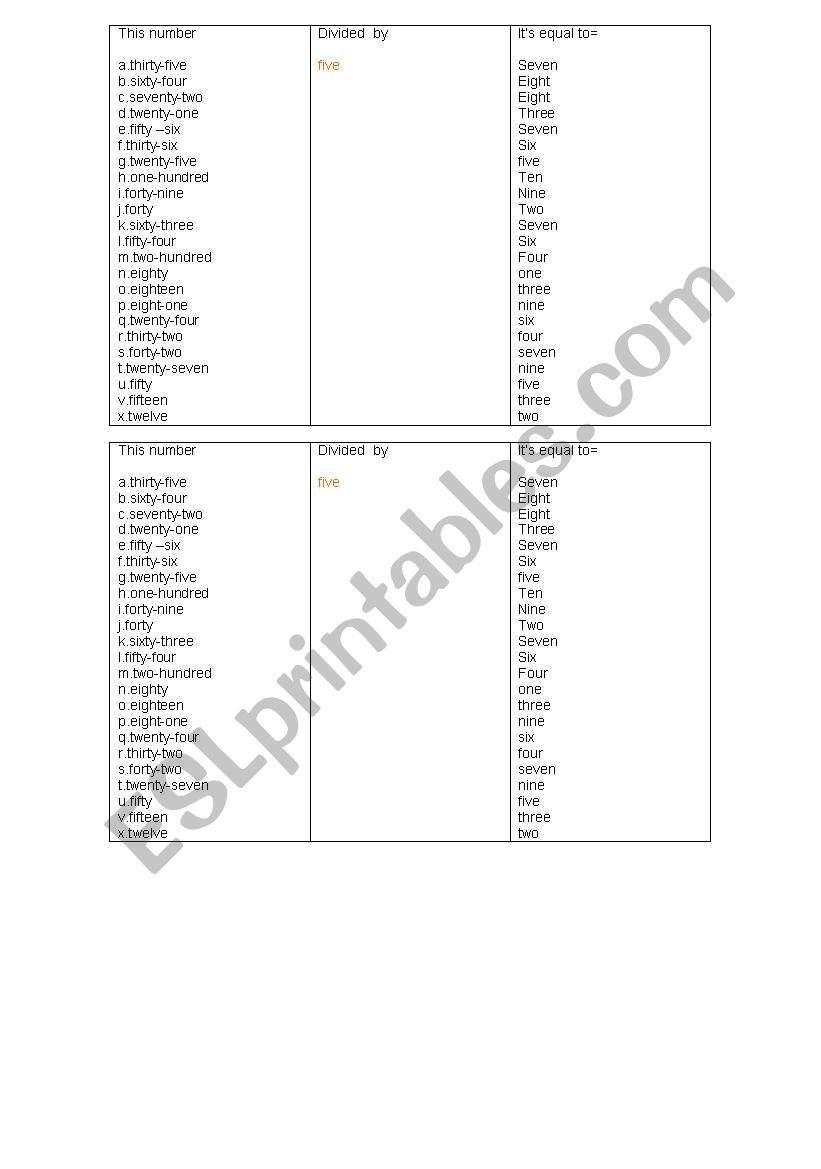  calculation worksheet