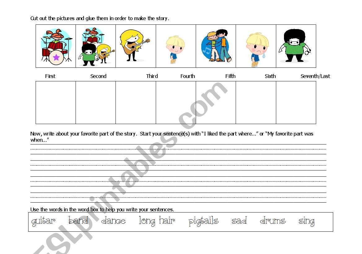 One Sad, Little Boy- worksheet