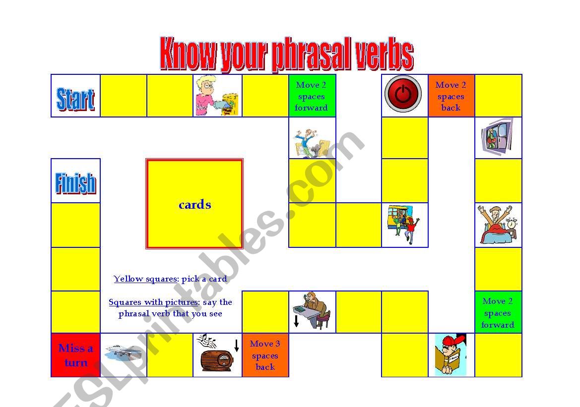 Know your phrasal verbs board game