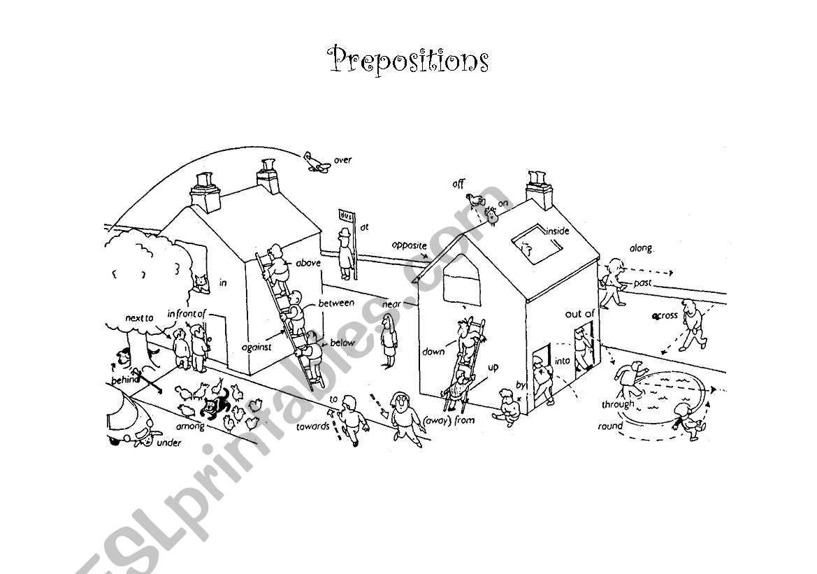 Prepositions worksheet