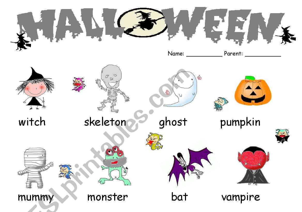 Halloween  worksheet