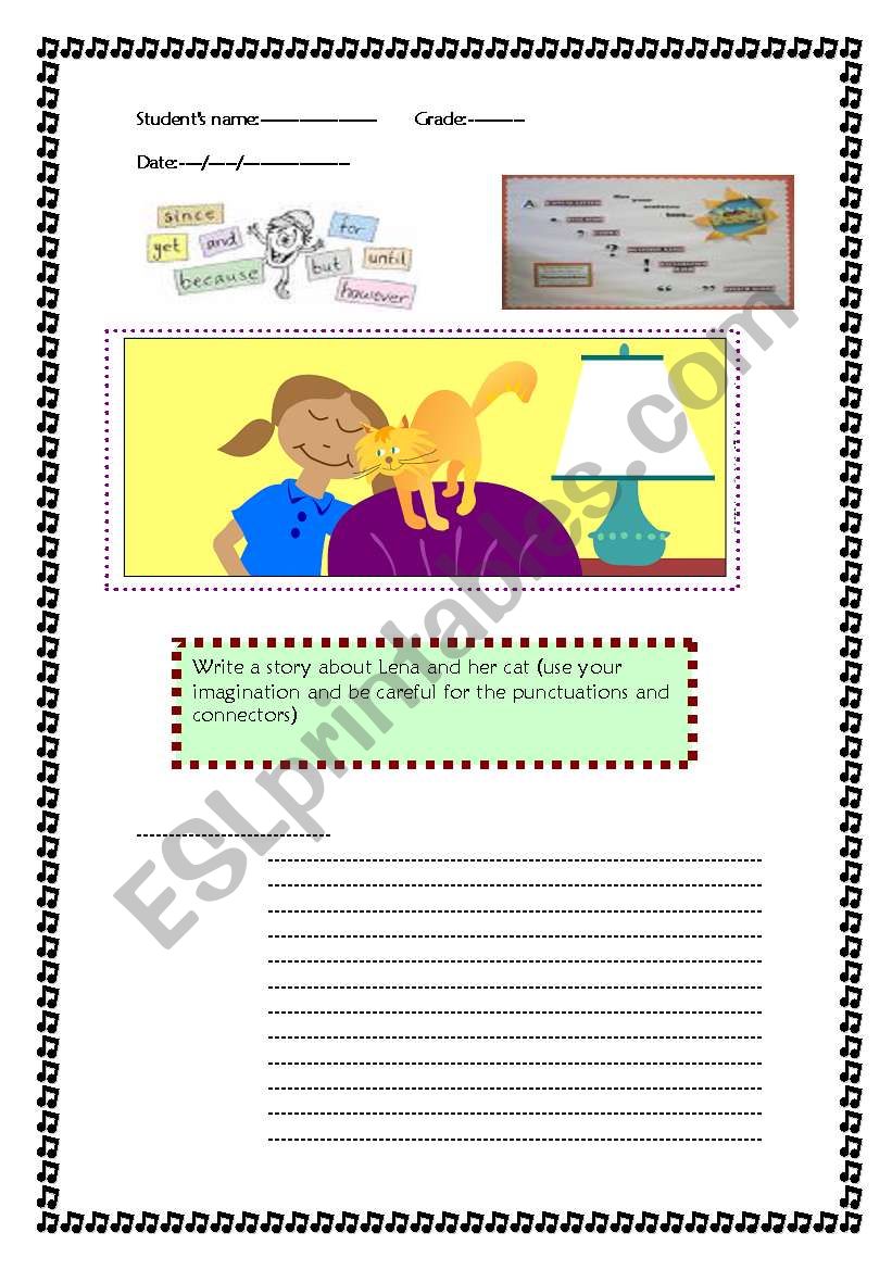 writing a story worksheet