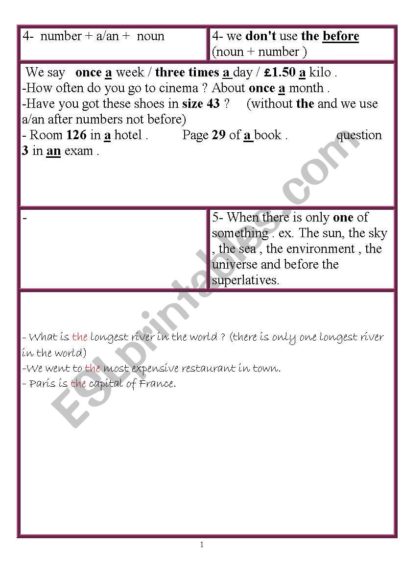 this is the diference betwwen using a /an and the part 3