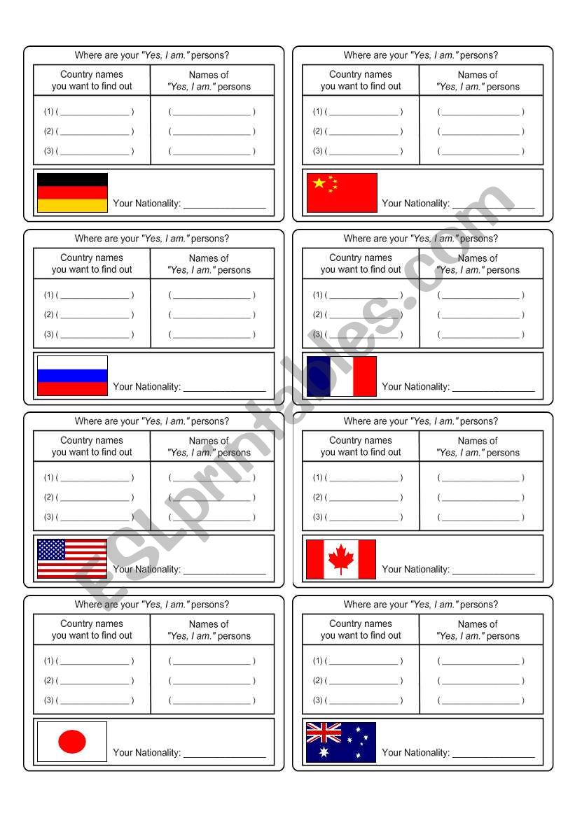 Where are you from? worksheet