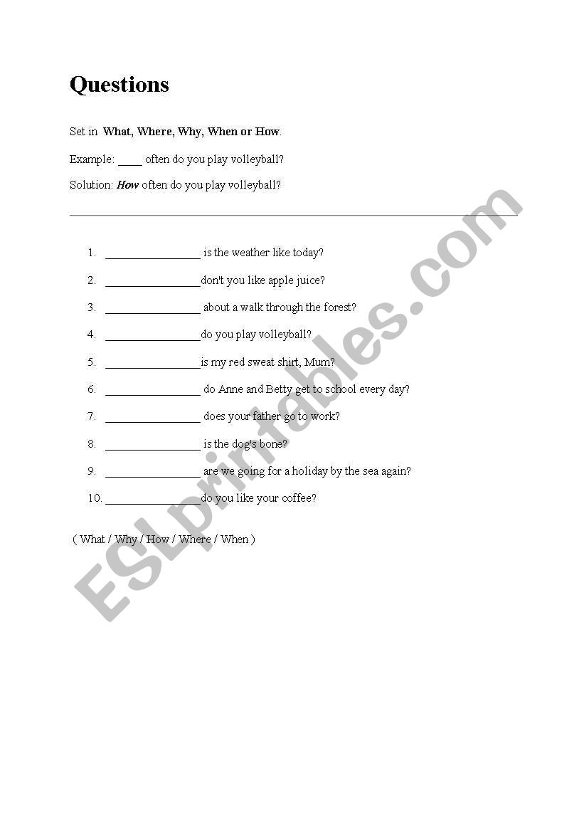 Question-Tags worksheet