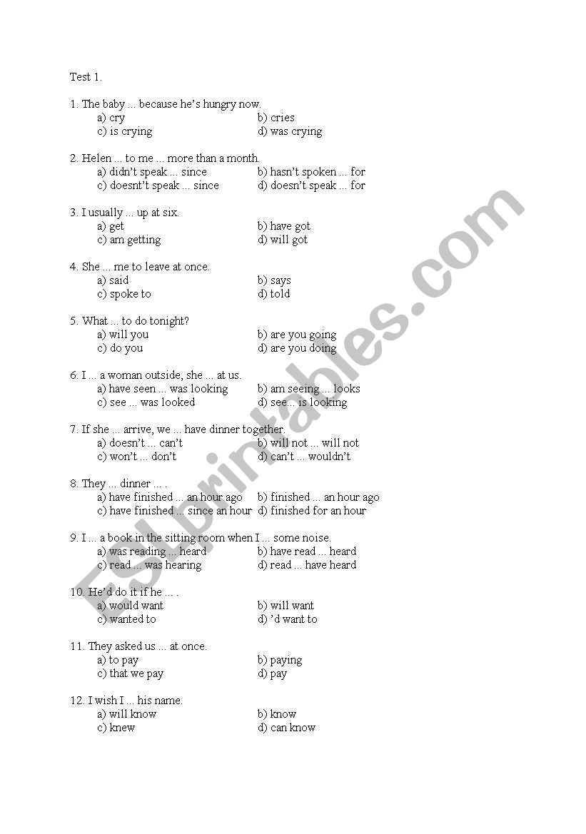13x40 Multiple choice with key!! (75 pages!!!)