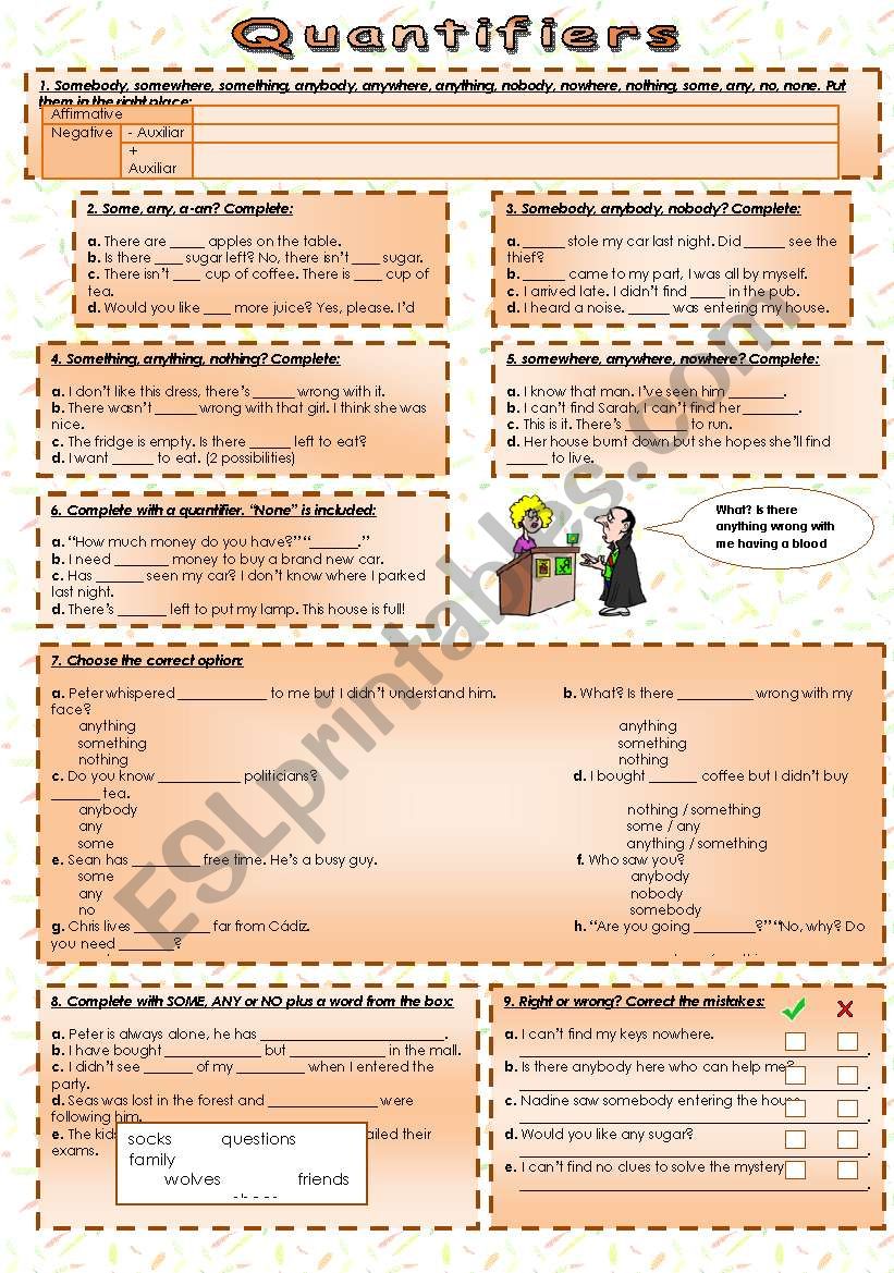 quantifiers worksheet