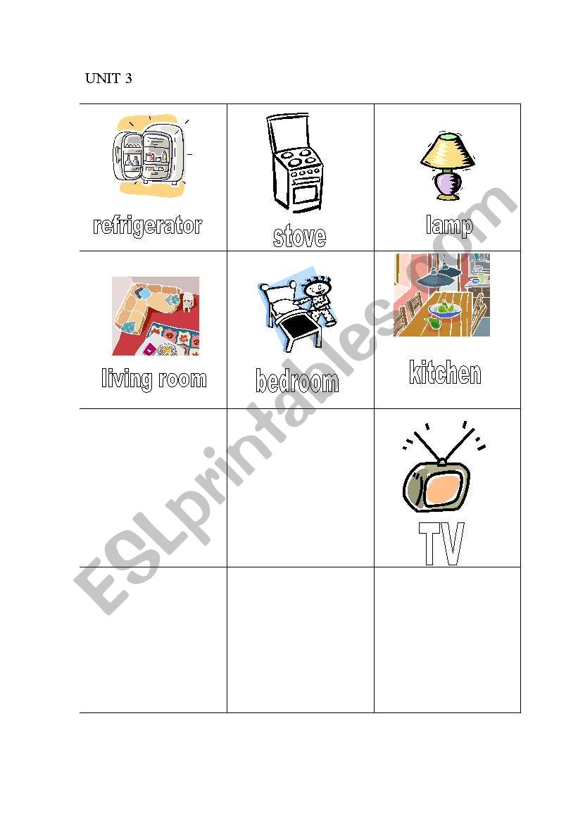 home rooms worksheet