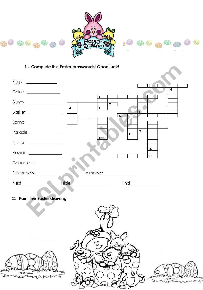 Easter worksheet