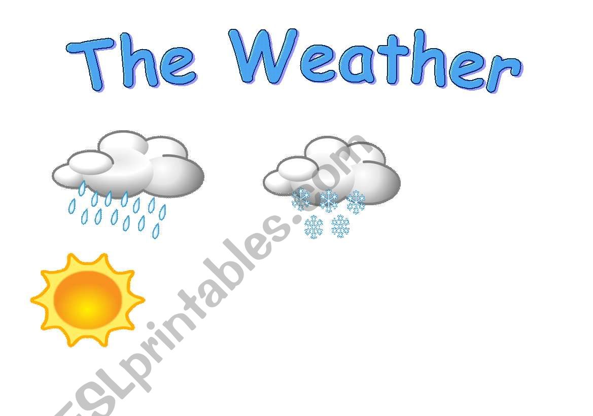 WEATHER FLASHCARDS - SET2 worksheet