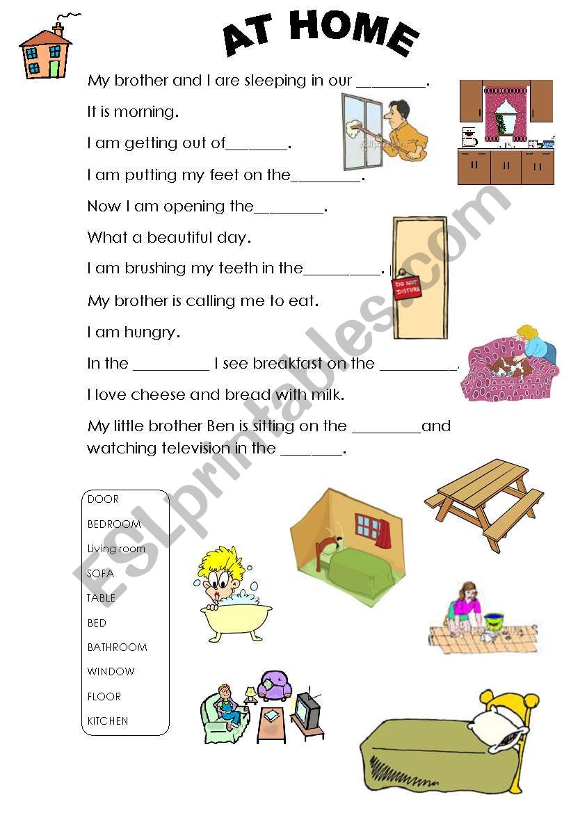 at home worksheet