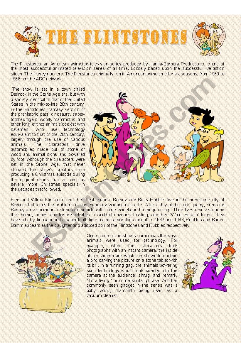 The Flintstones worksheet