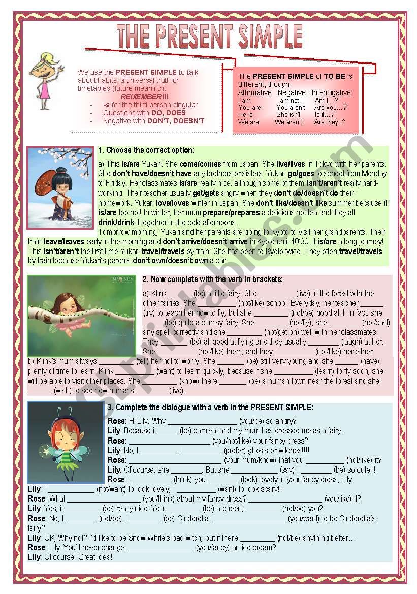 The Present Simple worksheet