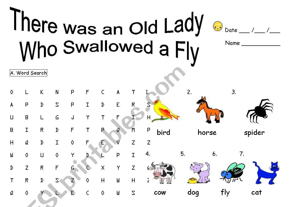 There was an old lady who swallowed a fly