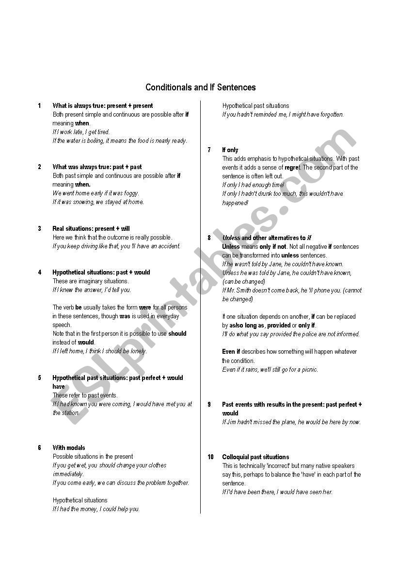 conjunctions worksheet