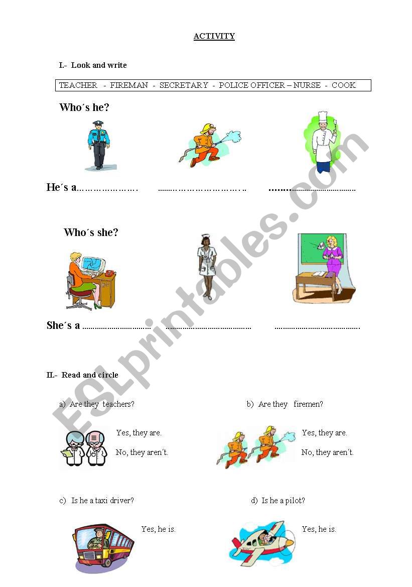 DIAGNOSTIC  VERBS worksheet