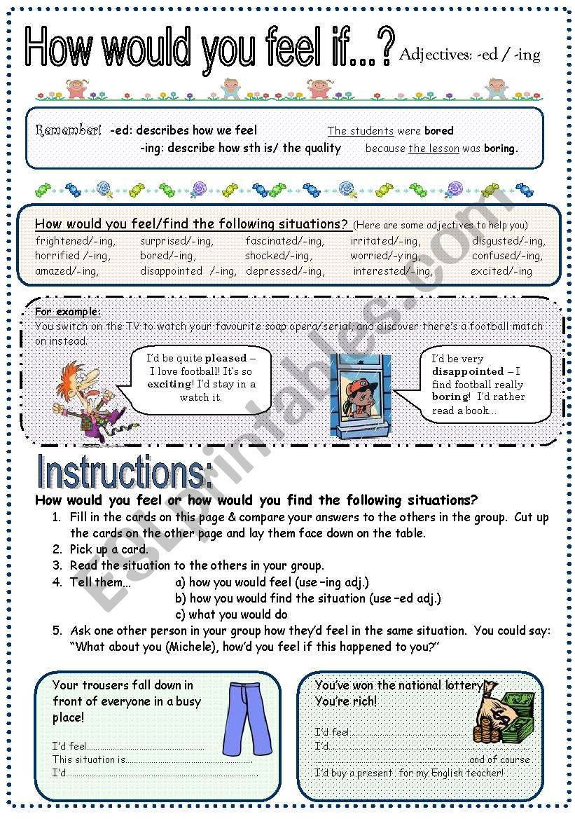 ing/ed Adjectives & 2nd Conditional