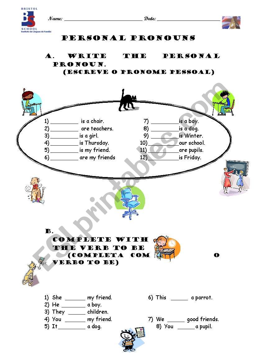 Verb To Be + Personal pronouns