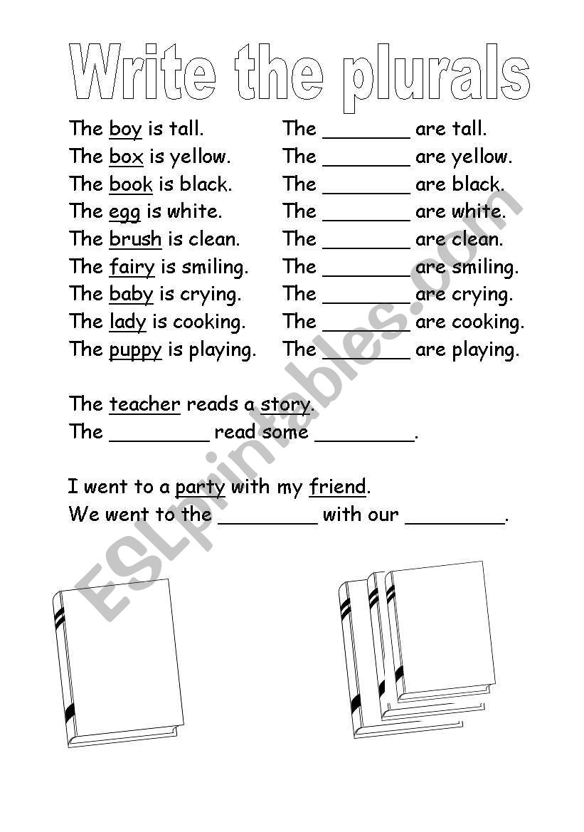 plurals worksheet