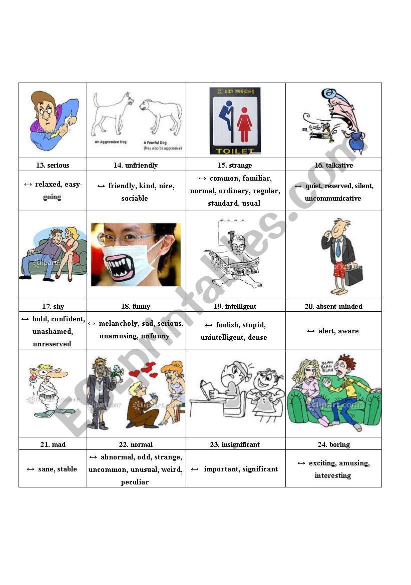 Personality_traits (2) worksheet