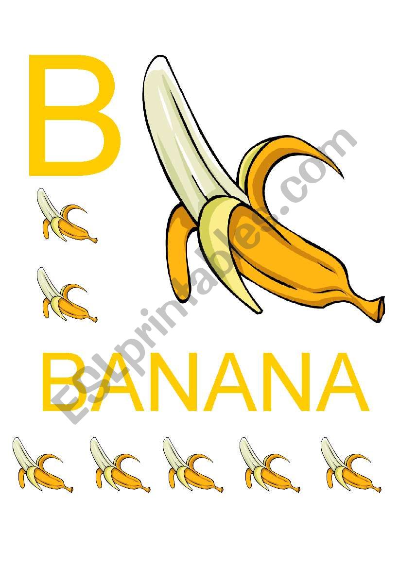 banana worksheet