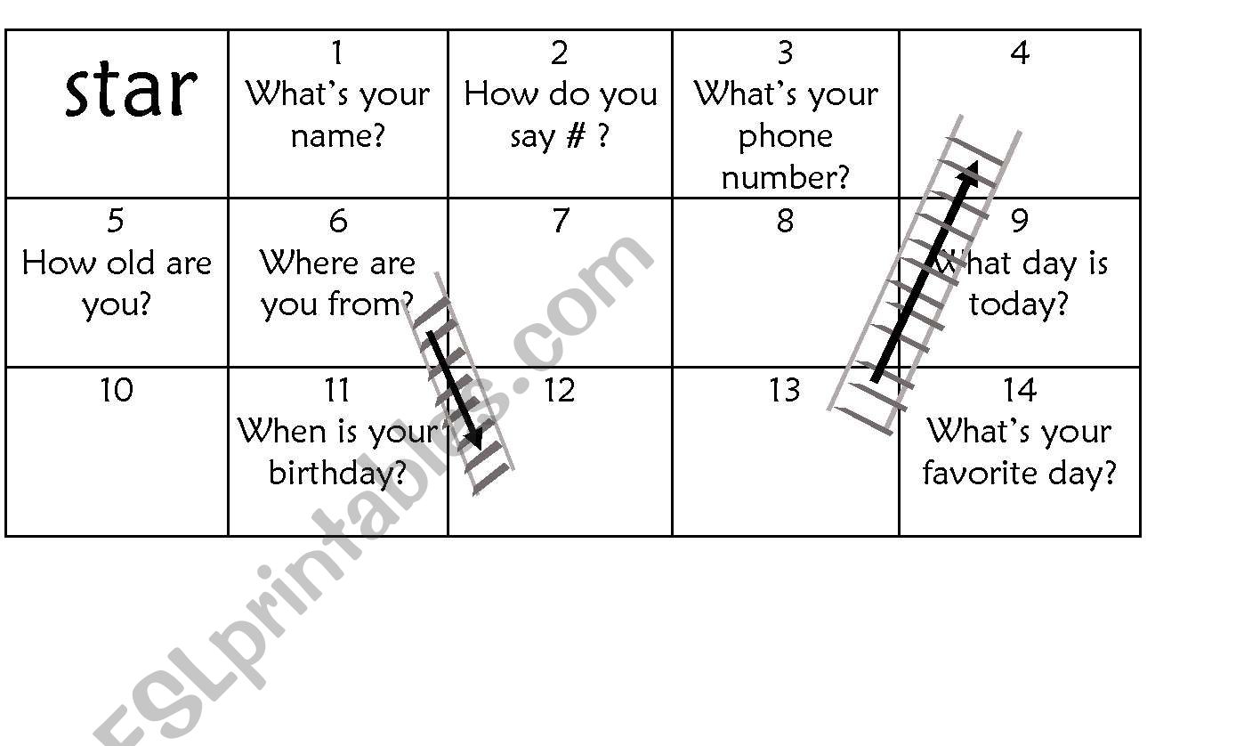 the ladder worksheet