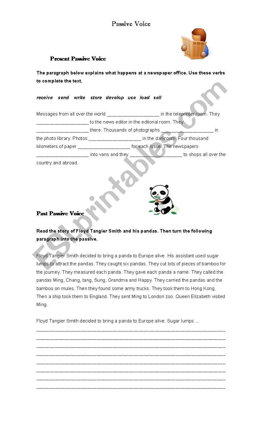 Passive Voice (present and past forms)