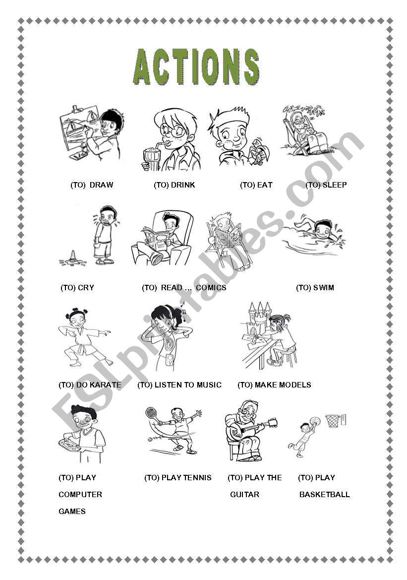 ACTIONS worksheet