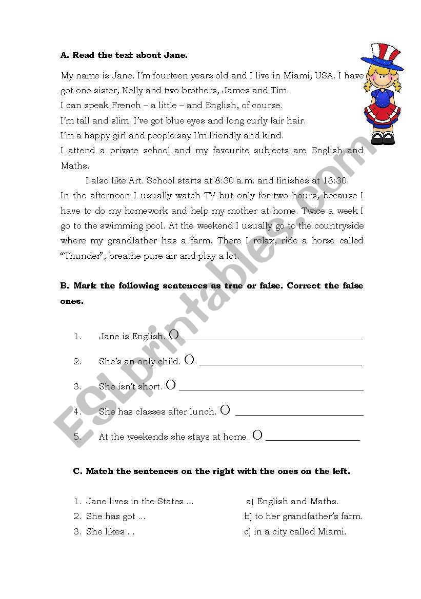 English test_4 worksheet